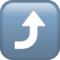 Right Arrow Curving Up