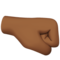 Right-Facing Fist: Medium-Dark Skin Tone