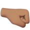 Right-Facing Fist: Medium Skin Tone