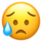 Sad but Relieved Face