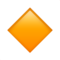 Small Orange Diamond