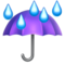 Umbrella with Rain Drops