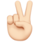 Victory Hand: Light Skin Tone