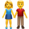 Woman and Man Holding Hands