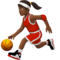 Woman Bouncing Ball: Medium-Dark Skin Tone