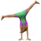 Woman Cartwheeling: Medium Skin Tone