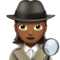 Woman Detective: Medium-Dark Skin Tone