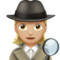 Woman Detective: Medium-Light Skin Tone