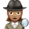 Woman Detective: Medium Skin Tone