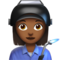 Woman Factory Worker: Medium-Dark Skin Tone