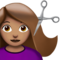 Woman Getting Haircut: Medium Skin Tone
