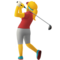 Woman Golfing