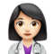 Woman Health Worker: Light Skin Tone