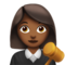 Woman Judge: Medium-Dark Skin Tone