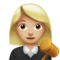 Woman Judge: Medium-Light Skin Tone