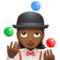 Woman Juggling: Medium-Dark Skin Tone