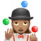 Woman Juggling: Medium Skin Tone