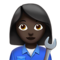 Woman Mechanic: Dark Skin Tone