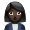 Woman Office Worker: Dark Skin Tone