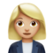 Woman Office Worker: Medium-Light Skin Tone
