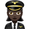 Woman Pilot: Dark Skin Tone