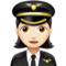 Woman Pilot: Light Skin Tone