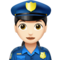 Woman Police Officer: Light Skin Tone