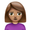 Woman Pouting: Medium Skin Tone