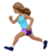 Woman Running: Medium Skin Tone