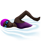 Woman Swimming: Dark Skin Tone