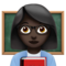 Woman Teacher: Dark Skin Tone