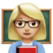 Woman Teacher: Medium-Light Skin Tone