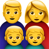 Família: Homem, Mulher, Menino, Menino