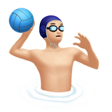 Pessoa Jogando Polo Aquático: Tom de Pele Claro