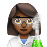 Cientista Mulher: Tom de Pele Médio-Escuro
