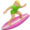 Mulher Surfista: Tom de Pele Médio-Claro