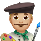 Erkek ressam: Orta Açık Ten Rengi Erkek ressam: Orta Açık Ten Rengi