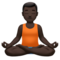 Lotus pozisyonundaki erkek: Koyu Ten Rengi Lotus pozisyonundaki erkek: Koyu Ten Rengi