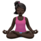 Lotus pozisyonundaki kişi: Koyu Ten Rengi Lotus pozisyonundaki kişi: Koyu Ten Rengi