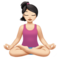 Lotus pozisyonundaki kadın: Açık Ten Rengi Lotus pozisyonundaki kadın: Açık Ten Rengi