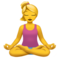 Lotus pozisyonundaki kadın Lotus pozisyonundaki kadın