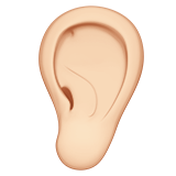 Ear: Light Skin Tone