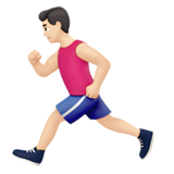 Man Running: Light Skin Tone