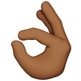 OK Hand: Medium-Dark Skin Tone