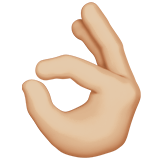 OK Hand: Medium-Light Skin Tone