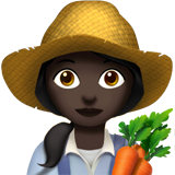 Woman Farmer: Dark Skin Tone