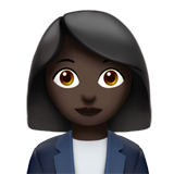Woman Office Worker: Dark Skin Tone