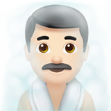 Homem Na Sauna: Tom de Pele Claro