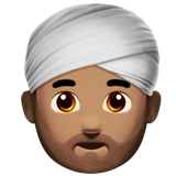 Homem Com Turbante: Tom de Pele Médio