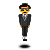 Pessoa De Terno Levitando